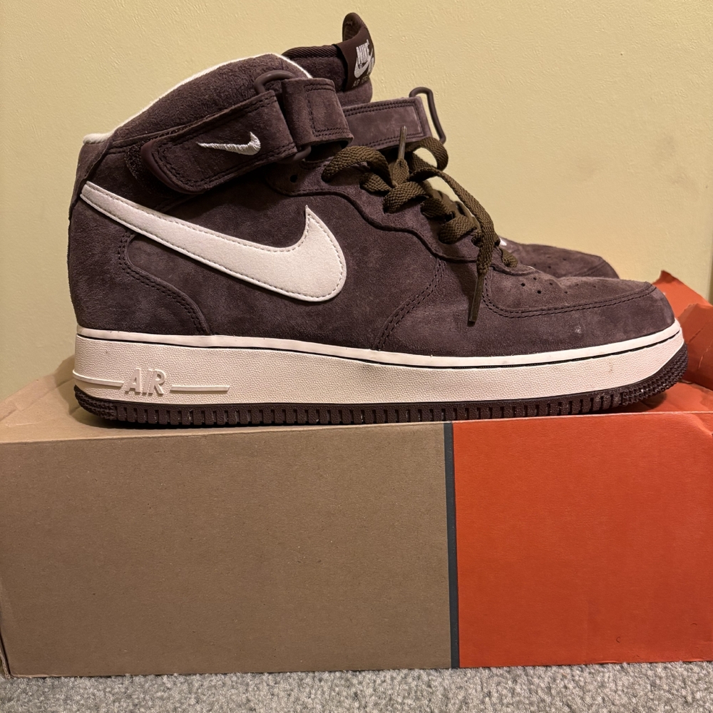 Nike Brown Suede High-Top Sneakers